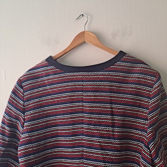 Talbots Boucle Stripe Jacket Tailored Black Red Blue White Women's Plus Size 3X - Picture 7 of 10